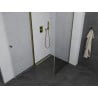 Mexen Pretoria cabine de douche pivotante 70 x 70 cm, transparente, dorée - 852-070-070-50-00