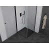Mexen Pretoria cabine de douche pivotante 70 x 70 cm, transparente, noire - 852-070-070-70-00
