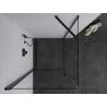 Mexen Pretoria cabine de douche pivotante 90 x 90 cm, transparente, noire - 852-090-090-70-00