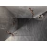 Mexen Lunar Duo cabine de douche pivotante 110 x 110 cm, transparent, or rose - 834-110L-110P-60-00