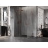 Mexen Lunar Duo cabine de douche pivotante 115 x 80 cm, transparent, or rose - 834-115L-080P-60-00