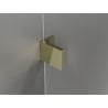 Mexen Lunar cabine de douche pentagonale pivotante droite 100 x 100 cm, transparente, dorée - 831-100P-100L-50-00-P