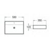 Mexen Blanca lavabo à poser 50 x 35 cm, blanc - 21105000