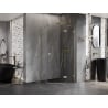 Mexen Lunar cabine de douche pentagonale pivotante droite 80 x 80 cm, transparente, or brossé - 831-080P-080L-55-00-P