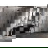 Mexen Lunar cabine de douche pentagonale pivotante droite 90 x 90 cm, transparent, gris fusil brossé - 831-090P-090L-66-00-P