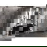 Mexen Lunar cabine de douche pentagonale droite 100 x 80 cm, transparent, noir - 831-100P-080L-70-00-P
