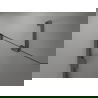 Cabine de douche pentagonale battante Mexen Lunar droite 80 x 90 cm, transparent, gun metal - 831-080P-090L-95-00-P