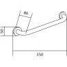 Mexen barre murale 35 cm, or - 70101630-50