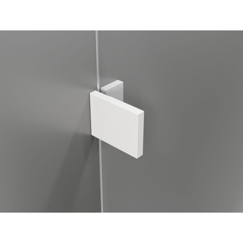Mexen Lunar L Duo cabine de douche pivotante gauche 110 x 85 cm, transparent, blanc - 834L-110L-085P-20-00