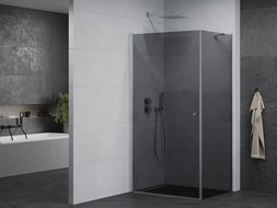 Mexen Pretoria cabine de douche pivotante 90 x 110 cm, graphite, chrome - 852-090-110-01-40