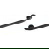 Main courante murale Mexen 35 cm, noire - 70101630-70
