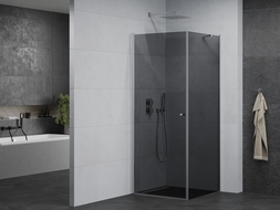 Mexen Pretoria cabine de douche pivotante 70 x 70 cm, graphite, chrome - 852-070-070-01-40