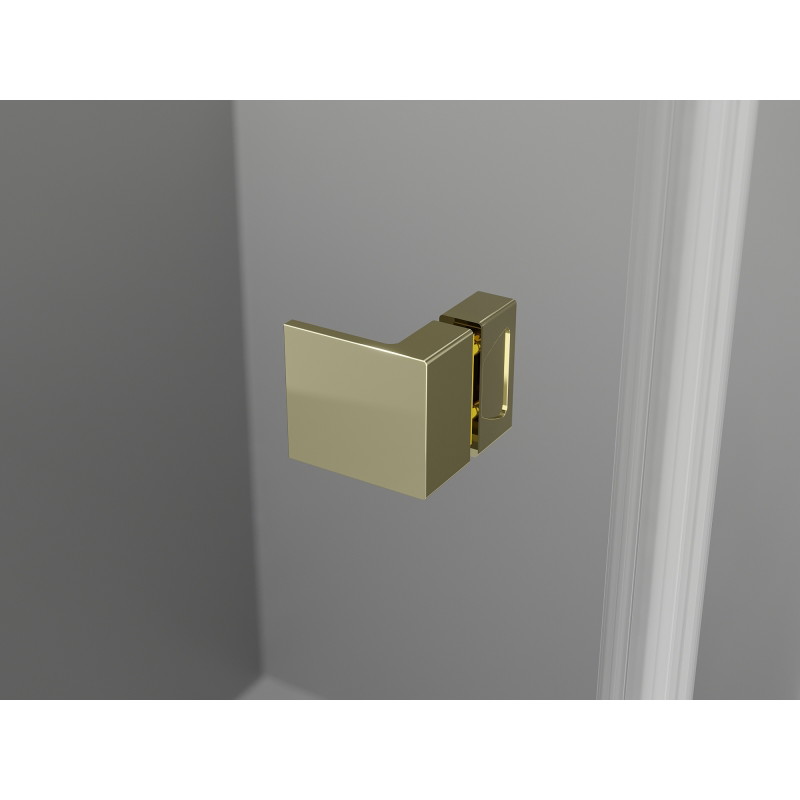 Mexen Lunar L Duo cabine de douche pivotante 85 x 85 cm, transparent, or - 834L-085L-085P-50-00