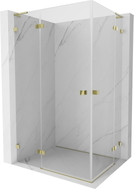 Mexen Lunar L Duo cabine de douche pivotante gauche 110 x 85 cm, transparent, doré - 834L-110L-085P-50-00