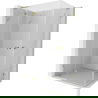 Mexen Lunar L Duo cabine de douche pivotante 110 x 100 cm, transparente, or - 834L-110L-100P-50-00