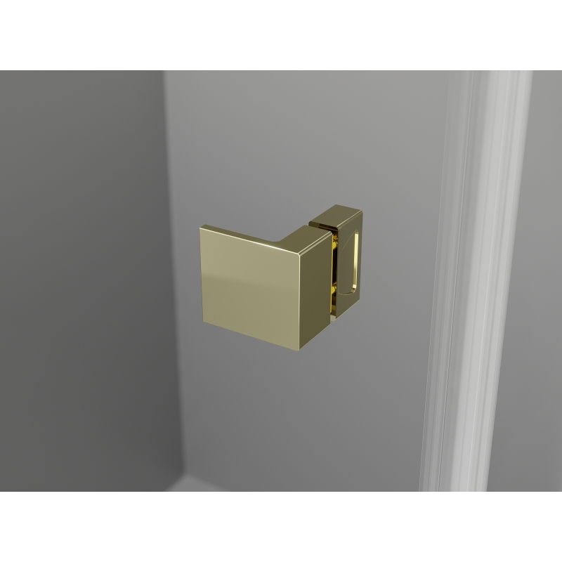 Mexen Lunar L Duo cabine de douche pivotante gauche 110 x 100 cm, transparent, or - 834L-110L-100P-50-00