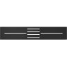 Mexen Toro panneau masquant pour receveur de douche 100-120 cm, noir - 43910070