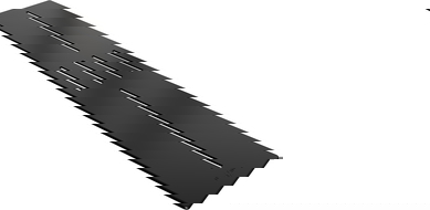 Maskownica de receveur Mexen Toro 170-200 cm, noire - 43930070