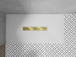 Mexen Toro cache de receveur de douche 100-120 cm, or - 43910050