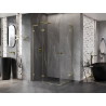 Mexen Lunar L Duo cabine de douche pivotante gauche 120 x 90 cm, transparent, or - 834L-120L-090P-50-00