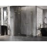 Mexen Lunar L Duo cabine de douche pivotante gauche 120 x 115 cm, transparent, or - 834L-120L-115P-50-00