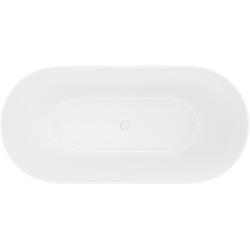 Mexen Luna Slim baignoire autoportante 170 x 75 cm, blanche, trop-plein blanc - 52041707500-20