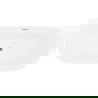 Mexen Oval Slim baignoire autoportante adossée 170 x 80 cm, blanche, trop-plein chromé - 52661708000-01