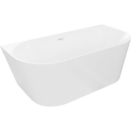 Mexen Oval Slim baignoire autoportante murale 170 x 80 cm, blanc, trop-plein blanc - 52661708000-20