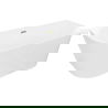 Mexen Oval Slim baignoire autoportante murale 170 x 80 cm, blanche, trop-plein doré - 52661708000-50
