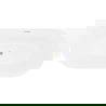 Mexen Oval Slim baignoire autoportante adossée 170 x 80 cm, blanche, trop-plein doré brossé - 52661708000-55