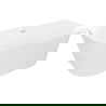 Mexen Oval Slim baignoire autoportante adossée 170 x 80 cm, blanche, trop-plein doré brossé - 52661708000-55