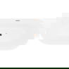 Mexen Oval Slim baignoire autoportante murale 170 x 80 cm, blanche, trop-plein or rose - 52661708000-60