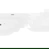 Mexen Oval Slim baignoire autoportante adossée 170 x 80 cm, blanche, trop-plein gris canon brossé - 52661708000-66