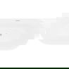 Mexen Oval Slim baignoire autoportante murale 170 x 80 cm, blanc, trop-plein nickel brossé - 52661708000-97
