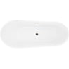Mexen Dora baignoire autonome 150 x 75 cm, blanche, trop-plein or rose - 52071507500-60