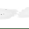 Mexen Dora baignoire autoportante 150 x 75 cm, blanche, trop-plein gris gun brossé - 52071507500-66