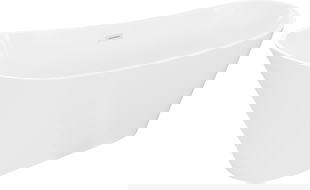 Mexen Dora baignoire autoportante 150 x 75 cm, blanche, trop-plein blanc - 52071507500-20