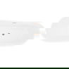 Mexen Dora baignoire autoportante 150 x 75 cm, blanc/noir, trop-plein cuivre brossé - 52071507575-65