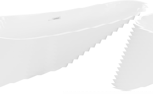 Mexen Dora baignoire autoportante 160 x 75 cm, blanche, trop-plein blanc - 52071607500-20