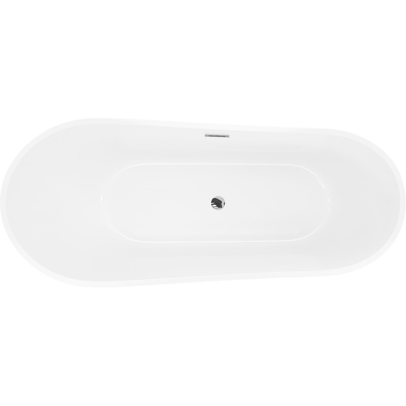 Mexen Dora baignoire autoportante 170 x 75 cm, blanche, trop-plein chromé - 52071707500-01