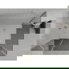 Mexen Roma cabine de douche battante 100 x 70 cm, graphite, chrome + receveur Flat, blanc - 854-100-070-01-40-4010