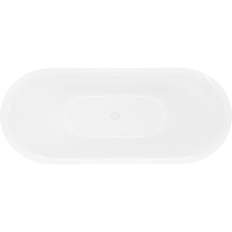 Mexen Lotos baignoire autoportante 140 x 75 cm, blanc/noir, trop-plein blanc - 52051407775-20