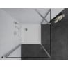 Mexen Pretoria cabine de douche battante 70 x 70 cm, transparent, chrome + receveur Flat - 852-070-070-01-00-4010