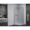 Mexen Pretoria cabine de douche pivotante 80 x 80 cm, transparent, chrome + receveur plat - 852-080-080-01-00-4010