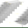 Cabine de douche battante Mexen Lunar L Duo 120 x 70 cm, transparente, or brossé - 834L-120L-070P-55-00