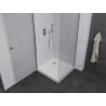 Mexen Pretoria cabine de douche pivotante 90 x 90 cm, transparent, chrome + receveur Flat - 852-090-090-01-00-4010