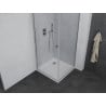 Mexen Pretoria cabine de douche battante 90 x 90 cm, transparent, chromé + receveur Flat - 852-090-090-01-00-4010