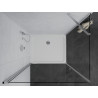 Mexen Pretoria cabine de douche pivotante 70 x 90 cm, transparent, chrome + bac à douche plat - 852-070-090-01-00-4010