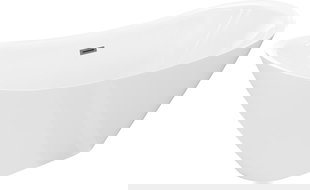 Mexen Lotos baignoire autoportante 160 x 75 cm, blanche, trop-plein gun metal - 52051607700-95