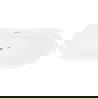 Mexen Lotos baignoire autoportante 160 x 75 cm, blanc/noir, trop-plein doré brossé - 52051607775-55